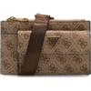 GUESS Uomo Mini Borsa Milano Flat Bumbag Beige/Marrone
