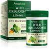 P-beauty Olio di origano selvatico 6000 mg, olio di cumino nero, carva