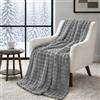 Topfinel Plaid Divano a Bolle, Coperta in Pile Termica Pelosa e Morbida, Calda e Confortevole, OEKO-TEX, Effetto Lana, per Divano Letto e Picnic, Grigio, 130 x 150 cm, 1 Pezzo