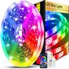 FUPT Striscia LED, Striscia Luminosa, USB, RGB, Regolazione Timer, Catena di Luci con Telecomando, Sincronizzazione Musicale, Cambio Colore, Striscia Luminosa per Illuminazione, (3m)