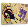 Artenor Quadro Kandinsky Wassily Nero e Viola, 30 x 23 cm - Made in Italy, Quadri Moderni Soggiorno, Camera da Letto, Cucina, Poster da Parete, Decorazioni Casa
