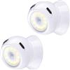 Luminea faretto girevole: Set da 2 Faretto LED COB ricaricabile, WL-425, bianco, funzionamento senza fili, 16 LED COB (faro a per ambienti abitativi, lampade a portatili ricaricabili)