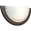 Qazqa applique da parete rustico marrone 31cm Mesiac