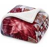 Corredocasa Plaid in Pile Extra Morbido e Soffice con Elegante Trama Scozzese - Leggero e Confortevole - Coperta Perfetta per Divano, Letto (Fantasia 3 Lana, Singolo 130x160)