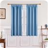 MRTREES Tende Oscuranti per Interni Termiche Isolanti con Fettuccia Tenda Coprente per Camera da letto e Soggiorno Moderne Finestra Salotto Tende Confezionate set 2 Pezzi 117x137 CM Azzurro