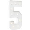 XYCFMDFTZ Numeri illuminati a LED da 100 cm, numero 0 1 2 3 4 5 6 7 8 9, numero luminoso 5