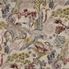 Kt KILOtela - Tessuto Arredo Cotone Stampato Digitale, Rivestire, Foderare, Divani, Tavolo, Sedia, Letto, Tende, Cuscini, 280 cm Altezza, Prezzo per 50 cm, Uccelli Piante Tau, Rosa, Blu, Marrone