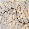 XMASKING Ramo Bianco h 3 m, 288 LED Bianco Caldo, Cavo Marrone, Ramo Luminoso, Decorazioni di Rami, luci Decorative