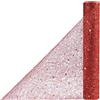 OSVINO Runner Tavola Rosso con Paillettes Rotolo 30 cm x 10 m Runner Decorativo Natale Decorazione del Tavolo da Pranzo Decorazioni per Decorato Matrimonio Compleanno Vacanza Banchetto Baby Shower