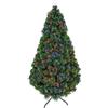 HOMCOM Albero di Natale Artificiale 150cm con Fibre Ottiche e LED Verde | Albero di Natale Luminoso, 180 Rami