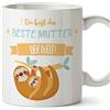 Mugffins Mama Tasse - Du Bist Die Beste Mutter der Welt (Modell 3) - Schöne und lustige Kaffeetasse/Mug/Becher Als Geschenkidee für Mütter/zum Mutt