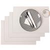 Westmark Set da tavola/Tovagliette americane, 4 Pezzi, 45 x 32,5 cm, Polipropilene, Ad uso alimentare, Lavabile con panno umido, Bianco, Saleen Edition: Coolorista