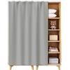 NEPHRA Tendina Sottolavello Cucina Autoadesivo in Flanella e Tende Scorrevoli per Armadi con Binario Scorrevole, per Armadio Camera da Letto Soggiorno Bagno (L × A)(Light gray,110 x 100 cm)