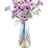 Steviieden Vaso per fiori in vetro, centrotavola in vetro spesso, moderno, trasparente, decorazione per la casa, per la festa della mamma, matrimoni, ricevimenti, inaugurazione della casa, regali per feste