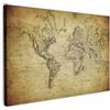MuchoWow© Quadri Camera Da Letto Stampe Da Parete Quadro Su Tela Moderni | 120x80 cm - Decorazioni Murali Foto Quadretti Cucina Ingresso CasaMappa del mondo - Vintage - Antico - Marrone - Carta