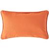 HOMESCAPES Copricuscino 30x50 cm in 100% Cotone - Fodera Decorativa con Cerniera Invisibile - Arancione Bruciato - Lavabile in Lavatrice