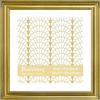 VIOLABBEY Cornice portafoto in oro 25 x 25 cm - Cornice portafoto vintage adatta a 10 x 10 cm con passepartout o 15 x 15 cm senza passepartout, per montaggio a parete o decorazione da tavolo