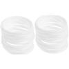 KONTONTY Cerchi Acchiappasogni Anelli Plastica 30 Pezzi 6x6x0.5cm Cerchi Resistenti Per Ghirlande e Progetti Fai Da Te