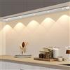 HIYAA Luci da cucina da 60 cm, con sensore di movimento, luce LED per interni, ricaricabile tramite USB, completamente dimmerabile, luce notturna wireless per cucina, camera da letto, scale (3 colori)