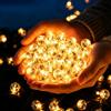 Auzlya 50 luci a LED per palloncini, luce bianca calda, luci a LED per palloncini | Mini sfere luminose a LED, colore bianco caldo, decorazione per Natale, compleanno, Capodanno