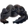 Generic Fascia intrecciata, fasce intrecciate per capelli da donna - Ampio cerchio per capelli a treccia con denti | Accessori per capelli intrecciati a treccia a treccia a treccia di pesce accessori per