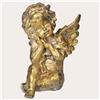 KeyHome Store Angelo seduto decorativo in resina oro 17x20x25h cm