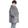 Uplayteck Coperta con Maniche e Cappuccio per Bambini, Vestaglia Super Morbida in Pile, Calda e Confortevole Felpa Coperta Indossabile Oversize per Ragazza e Ragazzo