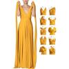 72styles Abito Infinity Cerimonia Donna, Abito Damigella Donna, Lungo, Maxi, Taglie Forti, Abito Elegante Donna Cocktail Festa