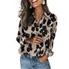 Zeagoo Camicia Donna Elegante Manica Lunga Blusa Scollo a V Floreale Shirts | Tunica Basic Camicetta Casual Classica Camicie con Bottoni S-XXL