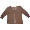 Fantasy Cardigan Spolverino Corto Coprispalle Giacchetto Bolerò Filo Viscosa Leggero Manica 3/4 Semplice Ragazza Donna