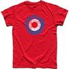 3stylershop T-Shirt Uomo Target MODS Scooter Vintage Italian Style Motorcycle Moto papà Regalo Compleanno - 100% Cotone 185 gr/mq