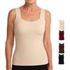 FJZFXKZL Canotta Contenitiva Donna Con Reggiseno Integrato Canottiera Comfort Top | Canotta con reggiseno incorporato Shapewear Donna Scollo a U Senza cuciture Cami Shaper Braless Top Anziani
