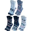 United Labels 5 Paia di Calzini da Donna Disney Lilo & Stitch, Blu, 38-43