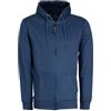 Coveri Felpa zip intera con cappuccio e stampa sul cuore, Azzurro XL