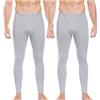 wirarpa Calzamaglia Termica Uomo Pantaloni in Cotone Pacco da 2 | Intimo Termico Uomo, Pantaloni Lunghi Termici, vestibilità Perfetta, Leggings