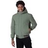 ROSSIGNOL - Bomber Stretch da Uomo - Impermeabile e Traspirante, Calda Giacca Elasticizzata da Esterno, Stile Bomber Classico Invernale, Protezione per il Mento, 2 Tasche, Full Zip, Verde Ebano, M