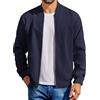 Coofandy Giacca bomber da uomo in cotone leggero, giacca da volo casual softshell