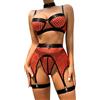 Generico Completino Donna Sexy Hot Vestitini Sexi Donna Hot Biancheria Intima Sexy da Pezzi di Giunzione A Maglie Larghe con Gancio per Collo Anello in Biancheria Intima Sensuale