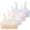 SALIA Girl Reggiseni per Ragazze 10-14, Reggiseno Sportivo in Cotone per | Cuscinetti leggeri cuciti, cinghie regolabili, morbido misto cotone modal, vestibilità senza ingombro, comfort traspirante