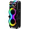 Pyle Altoparlante Bluetooth Pyle grande, Partybox, jukebox con microfono e telecomando, altoparlante per feste 240 Watt
