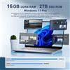 Selius Laptop Argento, 16 GB di RAM, 2 TB di SSD, schermo IPS da 14,1 pollici, processore Intel Core i9, sistema operativo Windows 11 Pro, notebook portatile