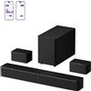 Selius Soundbar 5.1 surround con tecnologia Dolby Atmos - 312 Watt - 40 cm - Nero - Ideale per televisori e sistemi home cinema