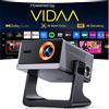 Selius Proiettore intelligente 1080p Full HD - 450 lumen ANSI - Audio Dolby Bluetooth - Proiettore nero