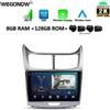 Selius Autoradio DVD con schermo IPS da 9 pollici, compatibile con Android Auto, 8G di RAM, 128G di memoria interna e potenza di 45W