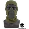 EMERSON Passamontagna Shadow Warrior con Rete in Metallo Olive Drab Verde Emerson