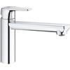 Grohe 31693000 BauEdge Rubinetto Miscelatore per Lavello, Nero, Bocca Media