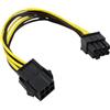 Generico Adattatore GPU da 6 pin a 8 pin - Cavo scheda grafica | Cavo adattatore convertitore stabile PCIe | Comodo adattator GPU per connessione per computer Set di adattatori di alimentazione da 6