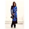 Desigual, vestito lungo a fiori M. C. Lacroix, Viscosa, Blu, L