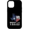 Texas Vintage State Pride For Men & Wome Custodia per iPhone 12/12 Pro Contorno Texas con colori bandiere - Vintage Distressed State
