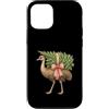 Cute Christmas Australian Animals Custodia per iPhone 12/12 Pro Emu Carrying Christmas Tree Watercolor Australian Xmas